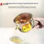 Dụng cụ tách mỡ có nắp và thiết kế vòi kép, Dụng cụ lọc nước và nước sốt bằng thép không gỉ cho nước cốt, súp, bột, tay cầm cảm ứng mát mẻ VN