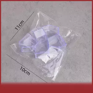 Cod 5pcs Mini trong suốt lưu trữ giá mô hình cho Dollhouse siêu thị cảnh trang trí nội thất
