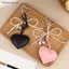 # HB # Bow Heart PU Móc Khóa Dành Cho Nữ Móc Chìa Khóa Dễ Thương Có Dây Móc Khóa Thời Trang Móc Khóa Quà Tặng Cho Bé Gái Túi Trang Trí Mặt Dây Chuyền.