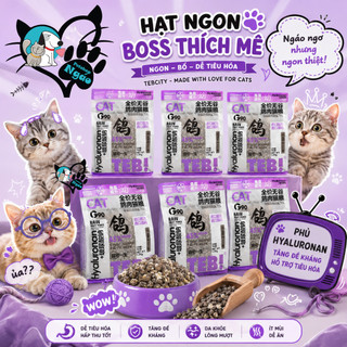 Hạt TEB G 1.5kg không độn ngũ cốc dành cho Mèo mix ruốc chà bông chất lượng cao _Ngáo Petshop