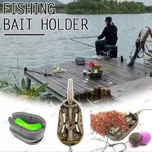 Bộ nạp phương pháp PYCOU, 20g / 30g / 40g / 50g / 60g Máy phóng mồi kiểu lồng, Khuôn tốc độ cao Bao gồm Bộ nạp cá chép loại trọng lượng chì Câu cá chép