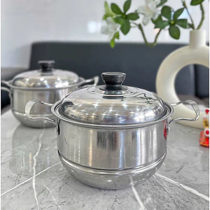 NỒI HẤP INOX 19CM NHỎ GỌN