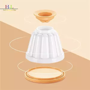 HL 4 Bánh Pudding Khuôn Máy Nướng Có Thể Tái Sử Dụng DIY Thạch Bánh Pudding Khuôn Nhựa Thạch Khuôn Dụng Cụ Nướng Bánh Khuôn Bánh Mì LMWU