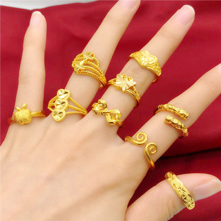 Women's Gold-Plated Ring by inshengjinshiqiyedianpu571