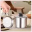 JRP Thép Không Gỉ Lọc Dầu Nồi Hộp Đựng Bình Chứa Có Bộ Lọc Có Đế Nồi Dầu Nấu Ăn Cho Nhà Bếp Dụng Cụ Gia Đình JRP