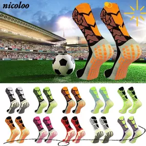 Tất đi xe đạp NICOLOO, Tất thể thao bóng chày đàn hồi chống mài mòn, Tất bê thoáng khí thấm mồ hôi sáng tạo Đồ dùng bóng đá ngoài trời
