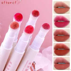 AFTEROF Lip Tint, Son môi nhung mờ 5 màu chống thấm nước, Cốc chống dính cầm tay lâu trôi Son bóng Unisex