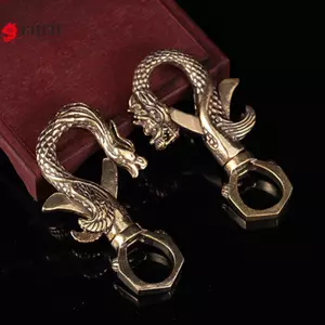 Tượng Rồng Đồng Cổ Điển Đồ Trang Trí Nhỏ Retro Đồng Động Vật Móc Chìa Khóa Ô Tô Thủ Công Trang Trí Bàn Làm Việc Văn Phòng Phụ Kiện VN