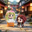 HT3 Demon Slayer Tanjiro Kamado Giyu Tomioka Ngồi Mini Nhân Vật Hành Động Dễ Thương Anime Trang Trí TH3