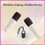 Máy Karaoke Mini Máy Karaoke Di Động Xe Không Dây Thiết Bị Hát Gia Đình Giải Trí Có Micro Cho lyuvn
