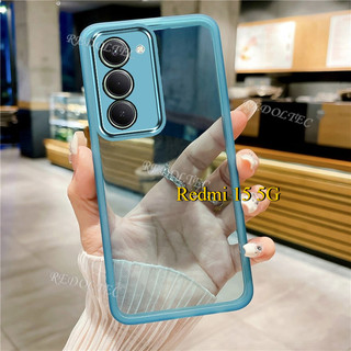 Ốp lưng Redmi 15 5G Vỏ trong suốt mỏng màu tinh khiết mới Xiaomi Redmi15 Vỏ điện thoại trong suốt mềm chống sốc có bảo vệ Camera toàn bộ ống kính