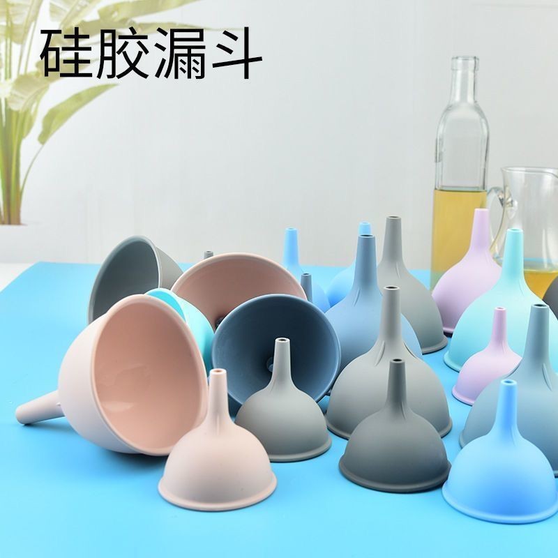 Phễu Silicon Nhà Bếp Đổ Dầu Rượu Sữa Lỏng Bột Đậu Dụng Cụ Pha Chế Plus Kích Thước Cỡ Rộng Phễu Công Nghiệp