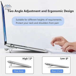 ELBBKG 2 Chiếc Giá Đỡ Laptop Di Động Có Thể Gập Lại Nvisible Laptop Nâng Chân Đế Cho Laptop Làm Mát Mới