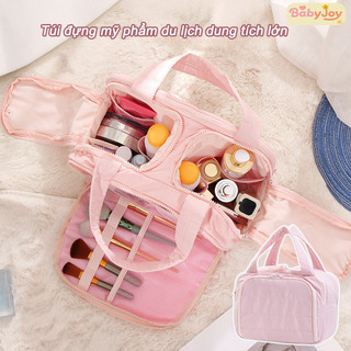 【BabyJoy】Túi trang điểm Lớn Tiện Du Lịch,Đựng Đồ Makeup Bỏ Túi Tiện Dụng,Chống Thấm Nước,Nhiều ngăn