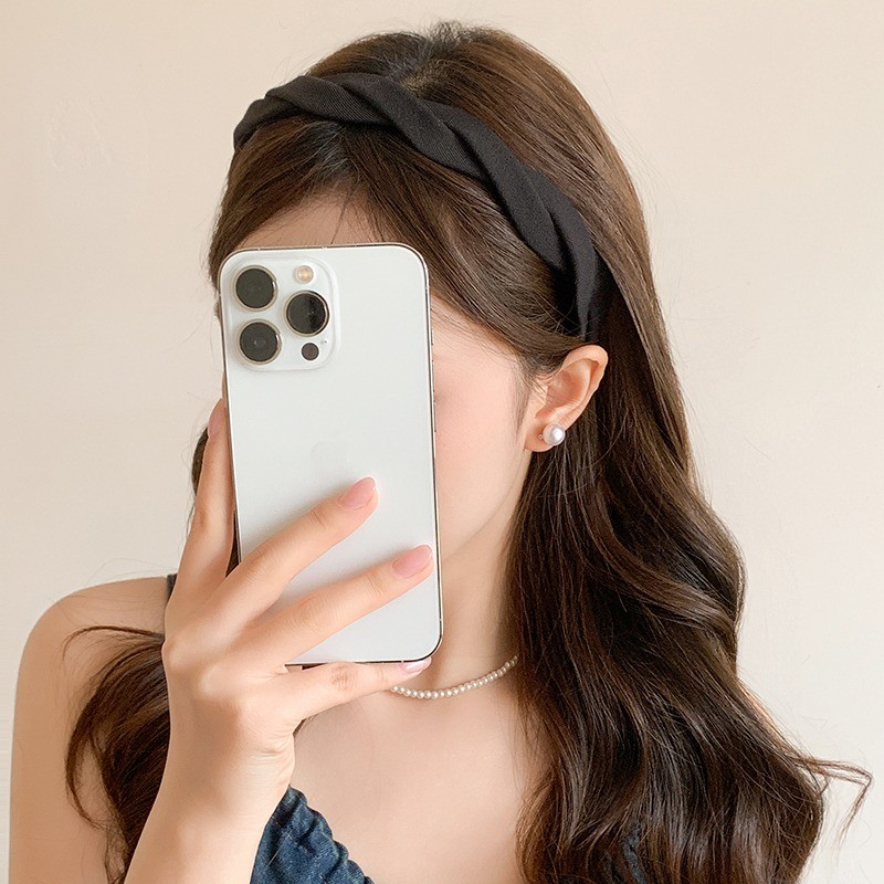 Băng đô thời trang Hàn Quốc đơn giản, phụ kiện tóc trendy