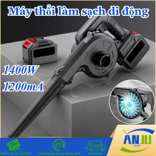 Máy Thổi Hút Bụi Cầm Tay 1400W, Pin Lithium 688Vf Bền Bỉ, Đa Năng, Tiện Dụng Không Dây