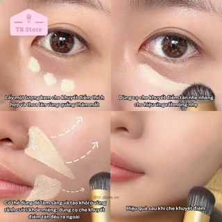 Cọ trang điểm Gecomo G1106 đầu xéo lớn - Che phủ khuyết điểm, bọng mắt hiệu quả