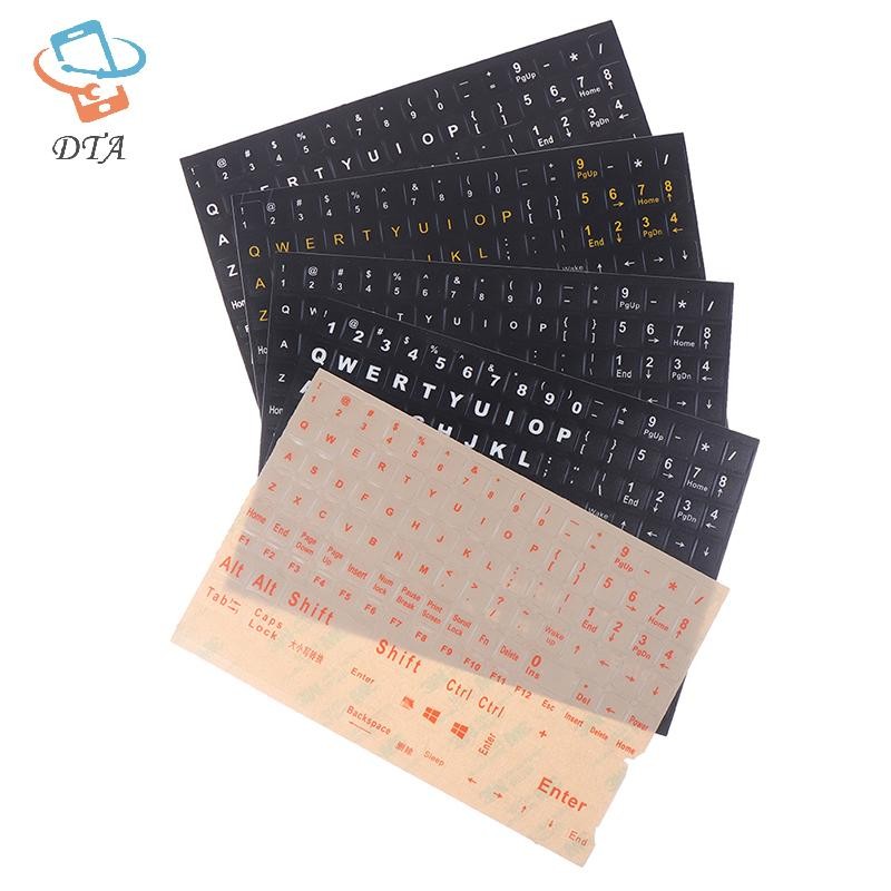 [DTA] 120 Phím Nhãn dán bàn phím chống nước tiêu chuẩn mờ Bảng chữ cái VN