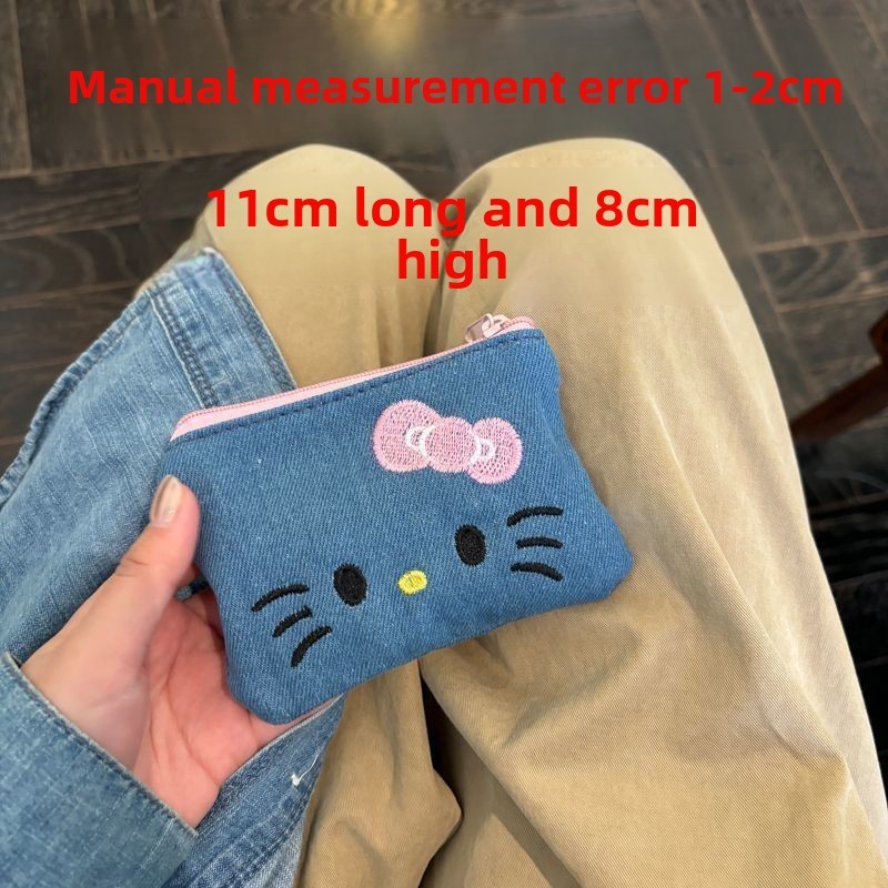 ‌Ví Mini Hello Kitty - Hộp Đựng Chìa Khóa & Hộp Đựng Thẻ Dễ Thương, Ví Nhỏ Cho Học Sinh Bảo Quản Tai Nghe / Son Môi‌