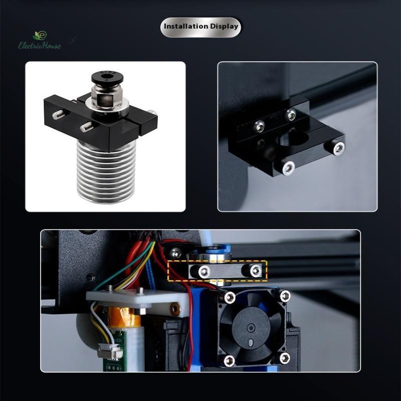 [Nhà điện] E3-V6 Hotend Khối cố định V6 Giá đỡ tản nhiệt cho phụ kiện máy in 3D Lắp ráp máy đùn mới