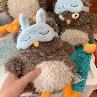 Audrey Hootsoftly Jellycat Owl Đồ chơi sang trọng có mặt nạ mắt Búp bê động vật nhồi bông mềm Quà tặng Giáng sinh cho trẻ em