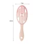 FAVORITEGOODS Lược chải tóc lông tơ, Lược Massage túi khí rỗng màu Gradient di động, Lược tạo kiểu tóc hình bầu dục thời trang