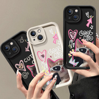 Kính Mát Âm Nhạc Mèo Ốp Lưng Điện Thoại Samsung Galaxy M15 M35 M55 M34 M54 M23 M51 M13 4G 5G Mềm Chống Sốc TPU