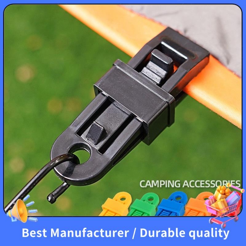 Set 20 Kẹp Lều Push Clip Cho Cắm Trại Ngoài Trời - Dễ Dàng Sử Dụng Để Chống Gió Và Cố Định Lều