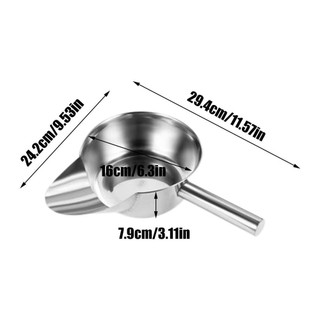 Muỗng bỏng ngô FUJIZOU, Thép không gỉ có tay cầm Muỗng chiên kiểu Pháp, Xẻng nhà bếp Thiết kế mỏ vịt Bao bì Muỗng đá tiện dụng Sử dụng nhà bếp