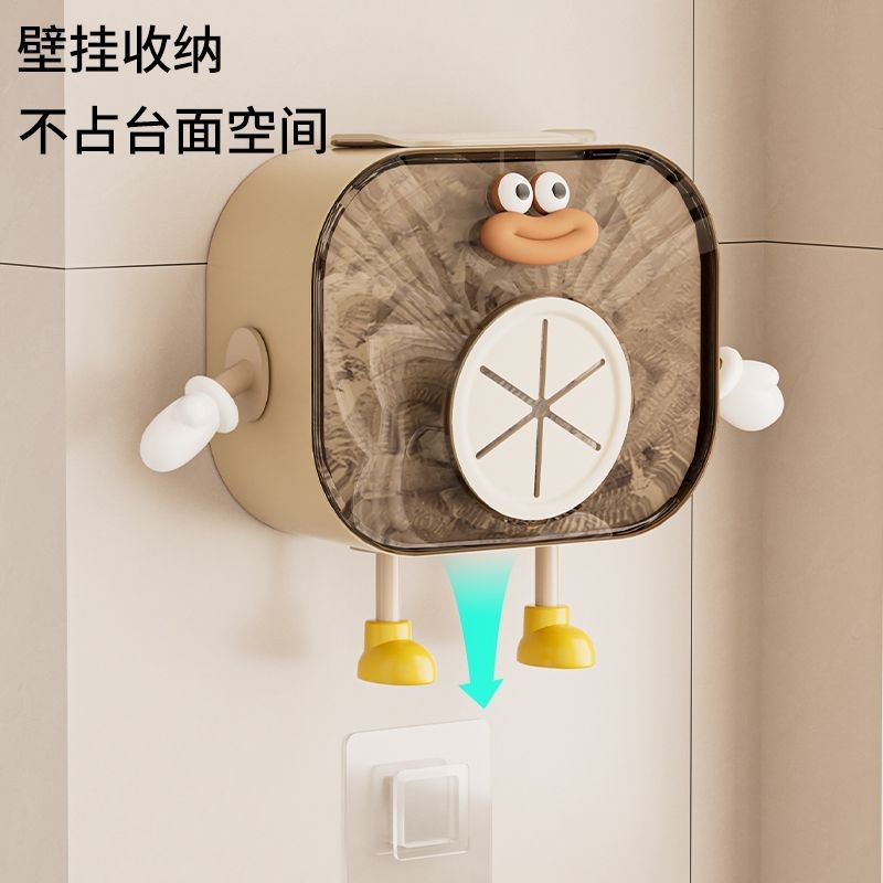 Hộ Gia Đình Treo Tường Bọc Nhựa Bao Hộp Bảo Quản Nhà Bếp Tổ Chức Dụng Cụ Tiện Dụng Hoạt Hình S