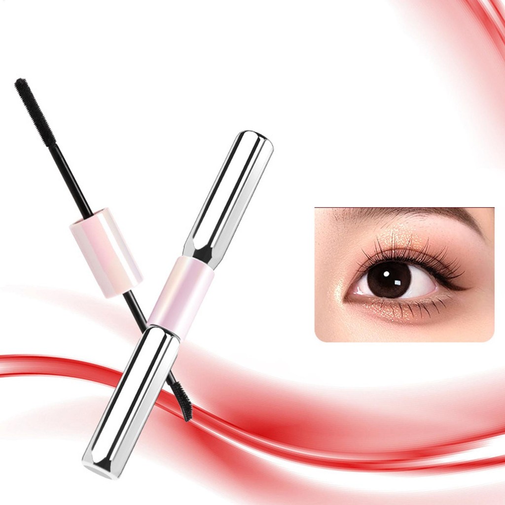 Mascara Khối Lượng Và Chiều Dài Hai Đầu Chống Thấm Nước Uốn Miếng Lót Lâu Dài Kéo Dài Trang Điểm Mắt Lông Mi ewoekvn
