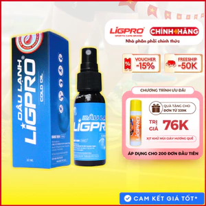 Dầu lạnh giảm đau LIGPRO 30ml Dạng xịt Hiệu quả trong/sau vận động