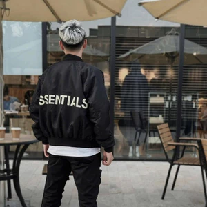 Áo Bomber Khóa Tay Lưng ESS KCloset Áo Khoác Gió Dù 2 Lớp Dày Dặn Dáng Rộng Nam Nữ NA05