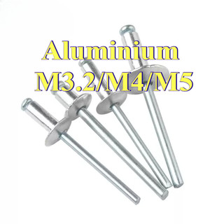 Đinh rút Nhôm， Đinh tán lõi mũ lớn Đinh tán Mũ đầu lớn Kéo đinh tán Đầu tròn Willow Studs Loại mở Đầu tròn kéo đinh tán M3.2 / M4 / M5 [LXY-CB-1]