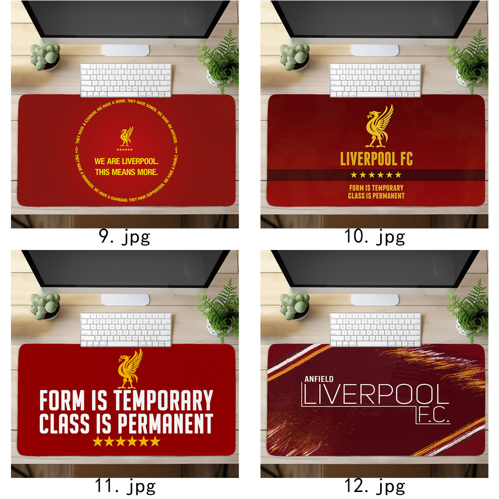 Câu lạc bộ bóng đá Liverpool Logo Mouse Pad In nghệ thuật Bàn phím máy tính Bàn phím (60x30cm / 80x40cm)