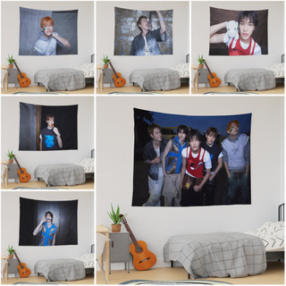 CORTIS Tấm thảm nhóm nhạc Pop Boy Hàn Quốc có kẹp trang trí nền Tấm thảm Polyester in một mặt
