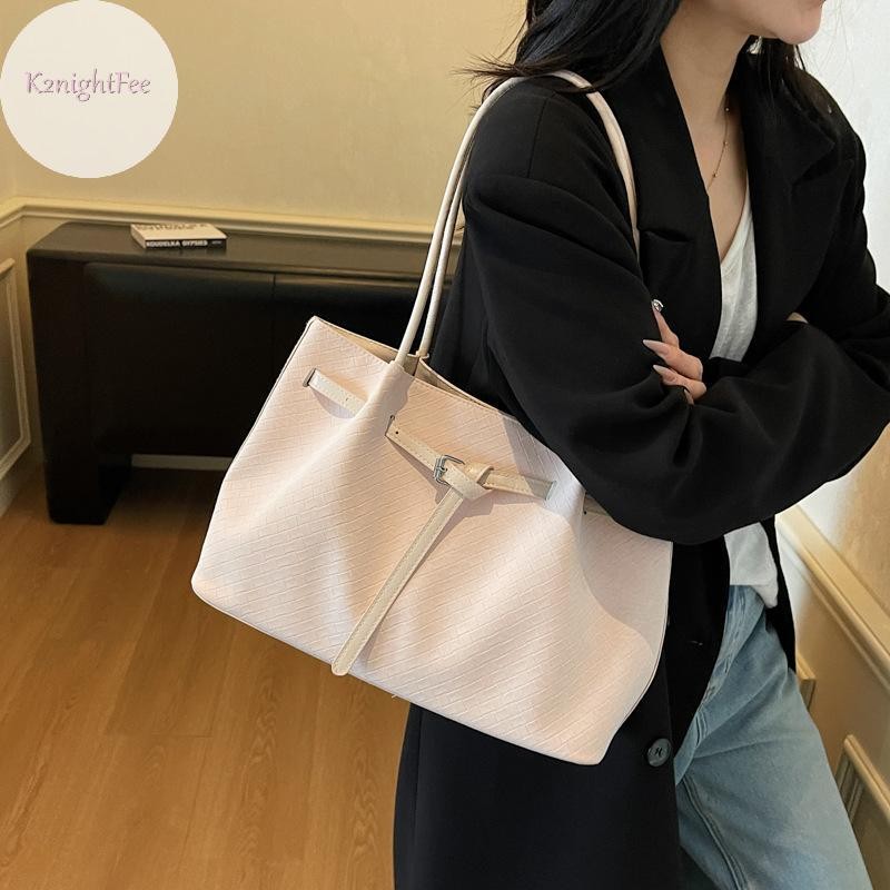 K2nightFee Túi Tote Thời Trang Dung Tích Lớn Túi Xách Nữ Di Động Du Lịch Làm Việc Túi đeo dưới cánh tay Da Mềm Màu Nguyên Chất Nách Túi VN