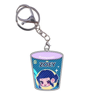 Huntr-X Acrylic pendant Kpop Demon Hunters Rumi Mira Zoey Jinu Baby Saja Celine Bobby Keychain Pendant Cartoon