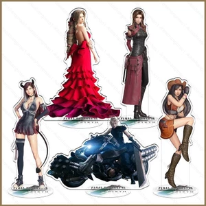 HK1 Final Fantasy VII Aerith Tifa Cloud Strife Chất liệu Acrylic Đăng ký Anime Hình Mô Hình Đồ Chơi Đứng Đĩa Giá Đỡ KH1