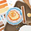 ENWEI 3 Cái [Dòng Khảm Hạt] Nhãn Dán Giấy Washi Sushi Tonkotsu Ramen Pixel Nghệ Thuật Thêu Sò Nhật Ký Người Lập Kế Hoạch Trang Trí Văn Phòng Phẩm Nhãn Dán