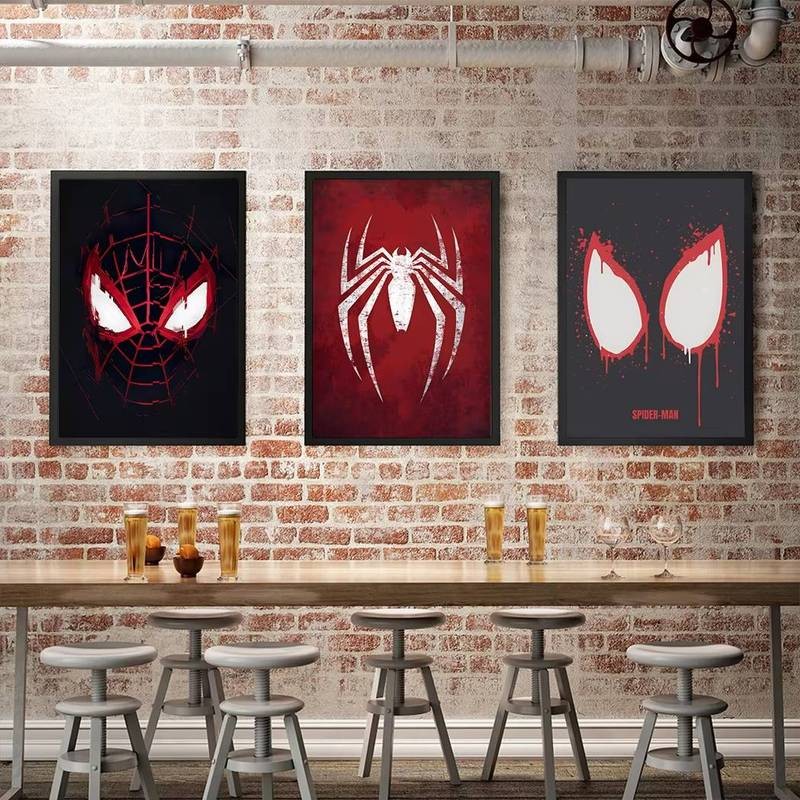 Tranh Vải Marvel Siêu Anh Hùng Người Nhện Trang Trí Phòng Khách