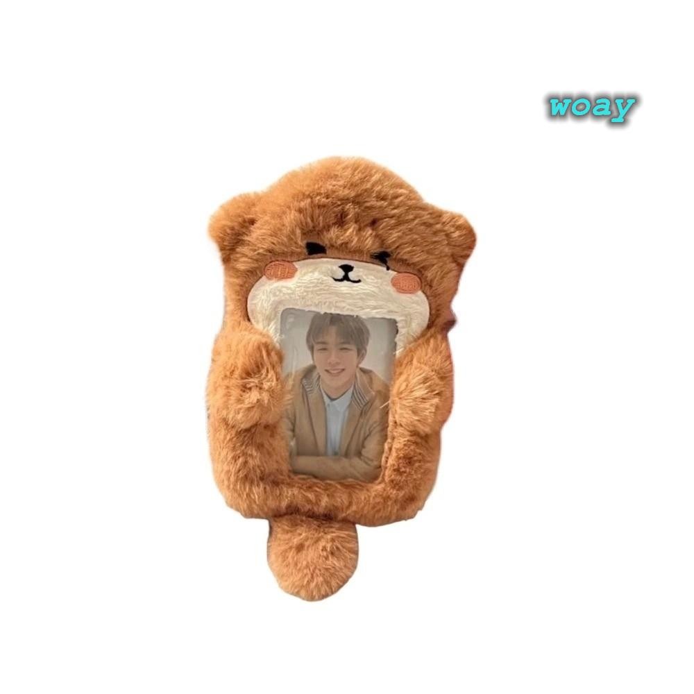 Photocard sang trọng WOAY, Túi hoạt hình Móc khóa Photocard, Hộp đựng thẻ ảnh đa chức năng dễ thương thời trang Văn phòng trường học