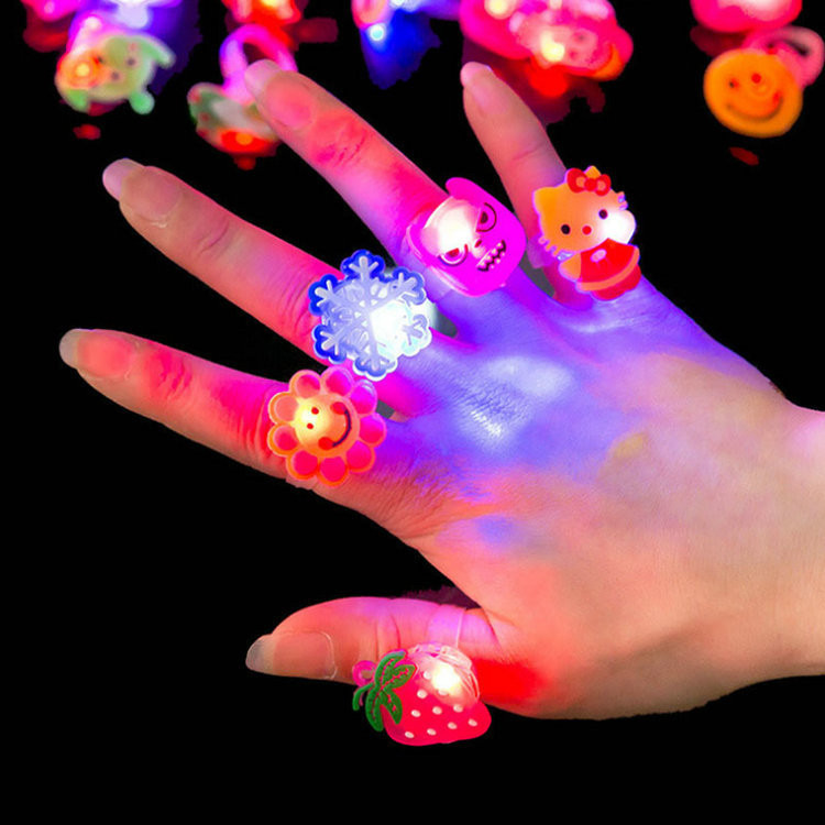 Nhẫn phát sáng Đèn Led trong bóng tối nhiều màu cho bé - FE123