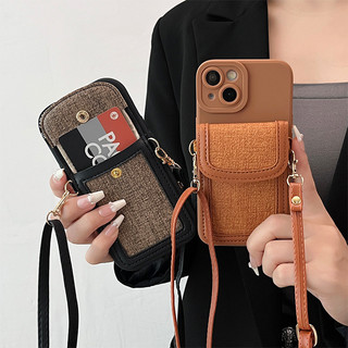 17plus Ví Đeo Ngang Dây Đeo Ốp Lưng Điện Thoại Thích Hợp Cho 17 Ví 15 Đựng Thẻ 13 Vỏ Bảo Vệ