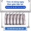 𝐅𝐔𝐑𝐍𝐈𝐒𝐇 𝐅𝐈𝐄𝐒𝐓𝐀 Móc Treo Quần Áo Không Cần Đục Lỗ Sào Phơi Quần Áo Điều Chỉnh Được Xào Phơi Quần Áo Ngoài Trời