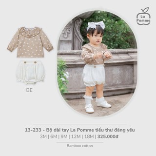 La pomme AW2025 BST Body, yếm phong cách Hàn Quốc cho bé T10.4