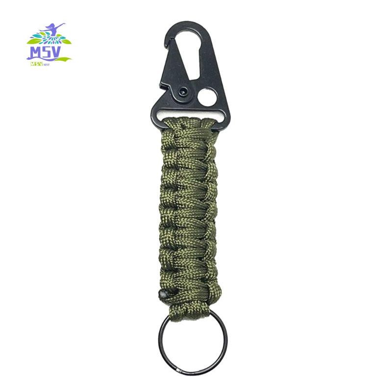 Móc khóa Carabiner kẹp Paracord - Phụ kiện tiện lợi cho câu cá và cắm trại