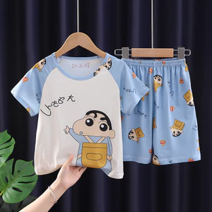 Shop Quần Áo Trẻ Em Quần Áo Mùa Hè Bộ Đồ Ngủ Trẻ Em Tay Ngắn Phù Hợp Với Bé Nhà Quần Áo Hoạt Hình Phiên Bản Hàn Quốc Quần Áo Điều Hòa Mỏng