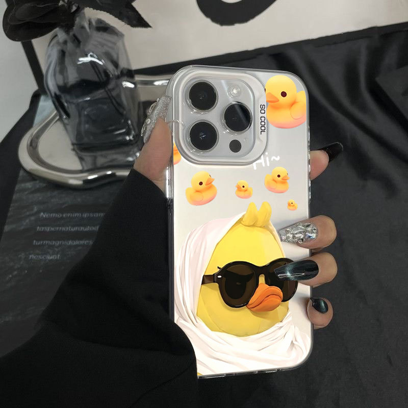 Ốp điện thoại di động Vịt Vàng IMD nhỏ thích hợp cho iPhone 17 16 15 14 13 12 11 Pro Max Plus X Xr Xs Max 7 8 Plus
