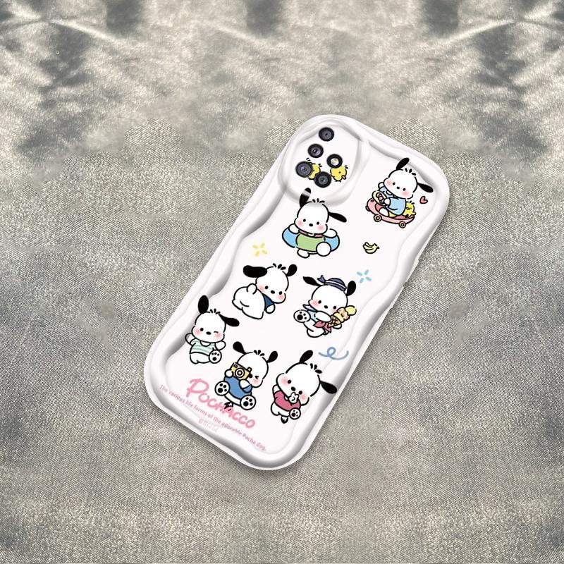 Ốp Silicon Hoạt Hình Cho Samsung A71 A51 A715F A515F A31 4G 3D Bé Gái Vỏ Điện Thoại Mềm TPU Pochacco sanrio Ốp Lưng Chống Sốc